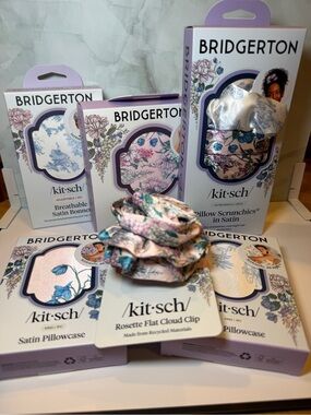 Kitsch x Bridgerton Satin Hair & Sleep Accessories Bundle